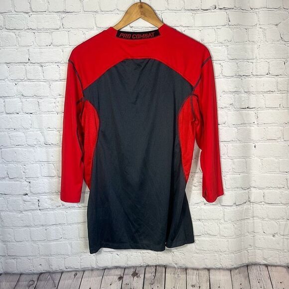 Nike Swingman NPC Pro Combat Men Baseball 3/4 Sleeve Shirt Dri-Fit 578313 L - Picture 5 of 9